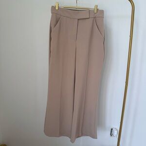 Express Tan Flare Superhighrise‎ Trousers